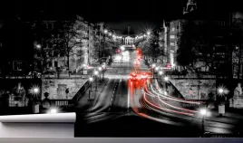 fototapeta-czarno-biala-miasto-noca-ulica-390x280