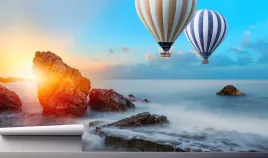 fototapeta-balony-zachod-slonca-pejzaz-390x280