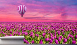 fototapeta-balon-liliowe-pole-tulipanow-390x280
