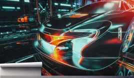 fototapeta-auto-neonowy-samochod-3d-370x250