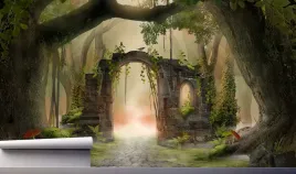 fototapeta-lesny-tunel-zabytkowy-las-390x280