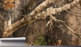 fototapeta-lesna-kora-drzewna-liscie-390x280