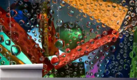 fototapeta-krople-wody-geometryczne-3d-370x250