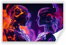 fototapeta-premium-struktura-zmywalana-neonowa-tapeta-dwojga-zakochanych