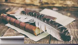 fototapeta-vintage-deski-pioro-ksiazka-370x250
