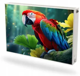 mata-magnetyczna-magnes-na-grzejnik-na-wymiar-kolorowa-papuga-80x60cm