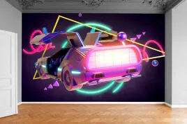 fototapeta-retro-neonowy-samochod-370x250