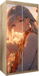 naklejka-samoprzylepna-okleina-na-szafe-na-wymiar-kobieta-dziewczyna-anime