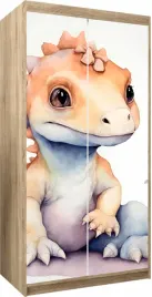 naklejka-samoprzylepna-okleina-na-szafe-na-wymiar-maly-slodki-dinozaur