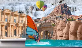 fototapeta-windsurfer-zabytki-turcji-ocean-rzezba