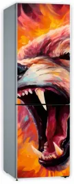 naklejka-samoprzylepna-okleina-na-lodowke-210x70-cm-wsciekly-ryczacy-wilk