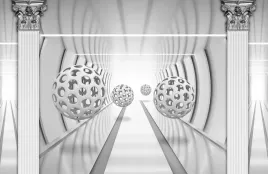 fototapeta-tunel-kule-filary-3d-klej-395x280
