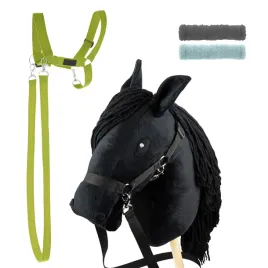 zestaw-skippi-hobby-horse-czarny-i-dodatkowy-kantar-jasny-zielony