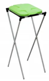 stojak-do-segregacji-odpadow-1-stanowiskowy-zielony-drewmet