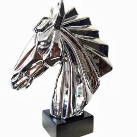 figurka-ceramiczna-popiersie-kon-silver-365-cm