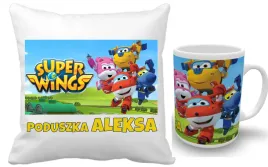 super-wings-zestaw-poduszka-kubek-imie