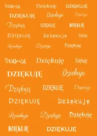 papier-do-scrapbookingu-napisy-dziekuje-pomaranczowe-tlo