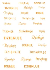 papier-do-scrapbookingu-napisy-dziekuje-pomaranczowe