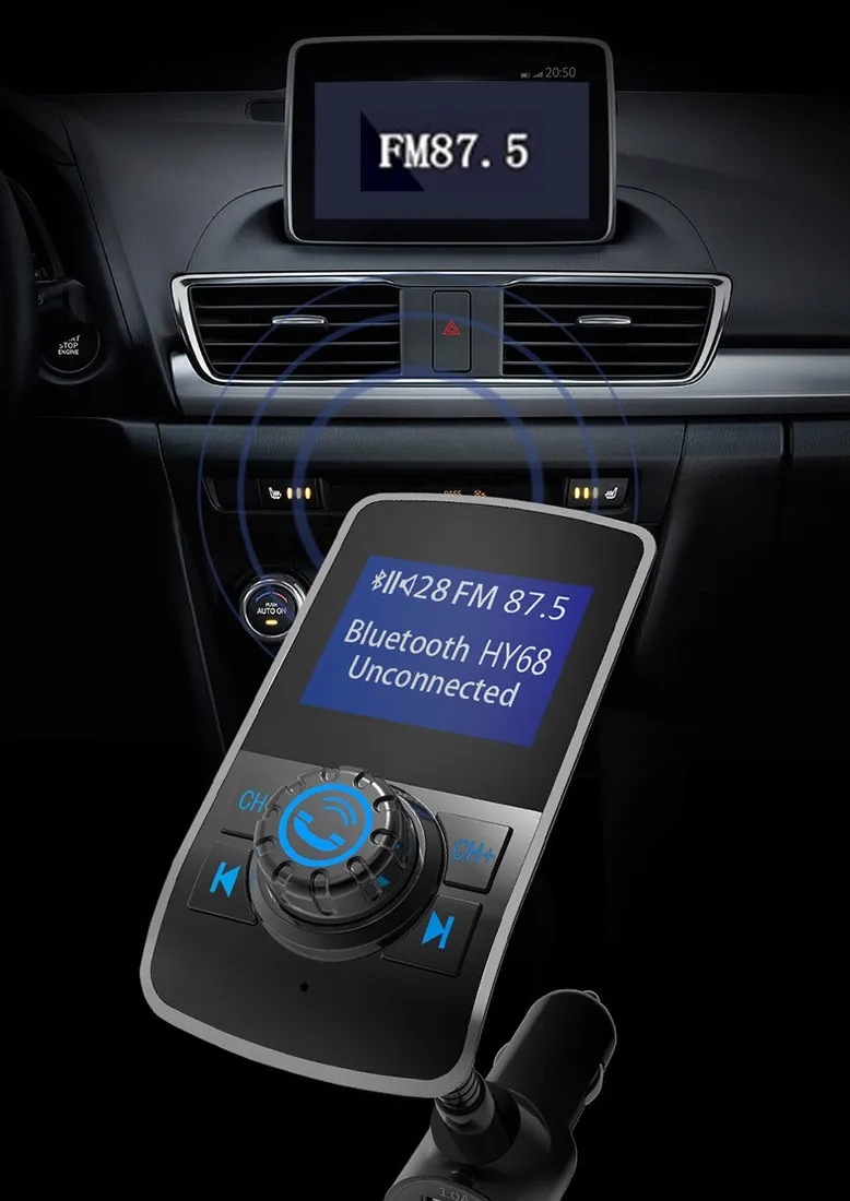 transmiter-fm-bluetooth-usb-ladowarka-glosnomowacy-stan-nowy