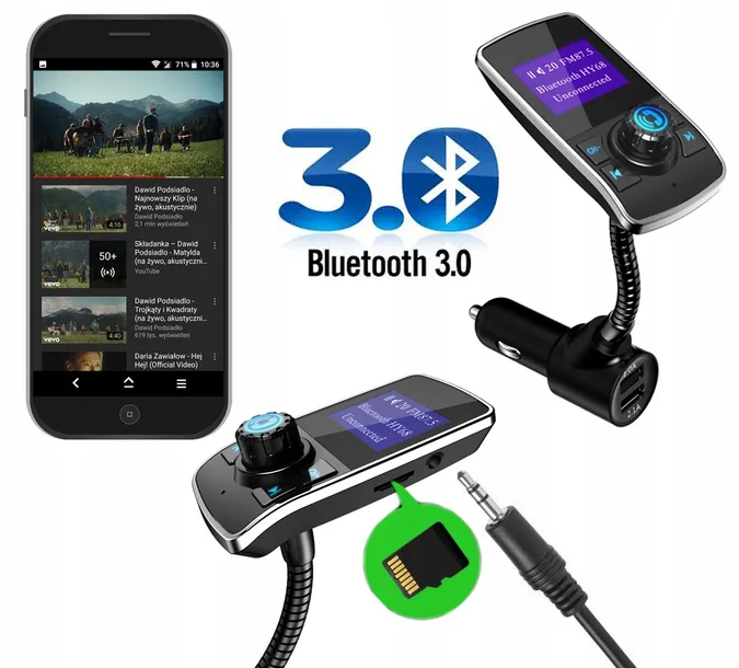 transmiter-fm-bluetooth-usb-ladowarka-glosnomowacy-stan-nowy-model-hy68-car