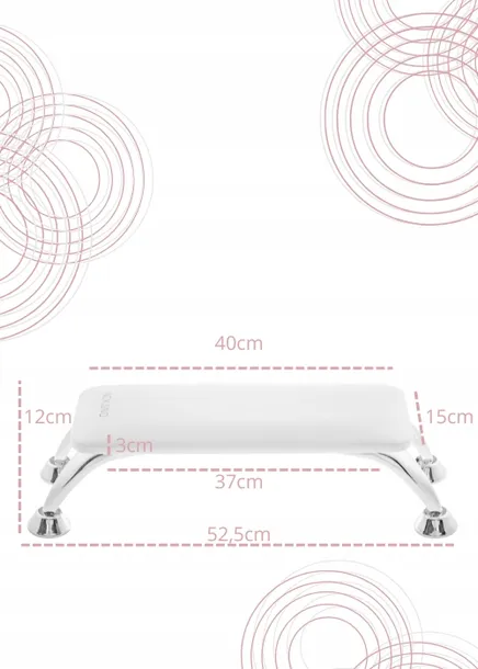 nokano-podporka-pod-dlonie-i-stopy-biala-profesjonalna-do-manicure-basic-material-obicia-skora-sztuczna-marka-nokano
