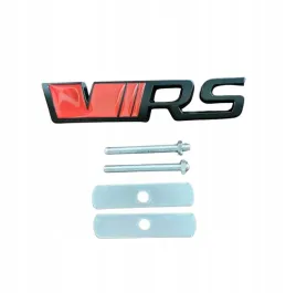 emblemat-na-grill-przod-vrs-skoda-octavia-superb-fabia-czerwony-czarny