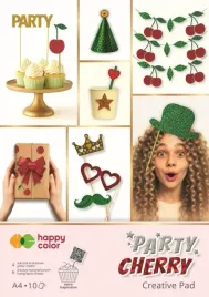 blok-kreatywny-party-cherry-a4-10-halographic-happy-color