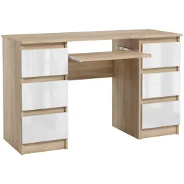 biurko-szkolne-komputerowe-123-x-77-x-50-cm-szuflady-sonoma-bialy-polysk