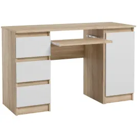 duze-biurko-szkolne-komputerowe-123-x-77-x-50-cm-szuflady-sonoma-bialy-mat