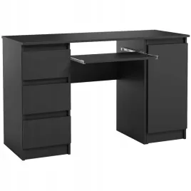 duze-biurko-szkolne-komputerowe-123-x-77-x-50-cm-szuflady-polka-czarny-mat