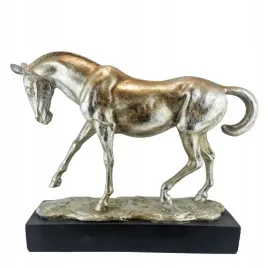 figurka-kon-srebrny-prezent-33x38x115