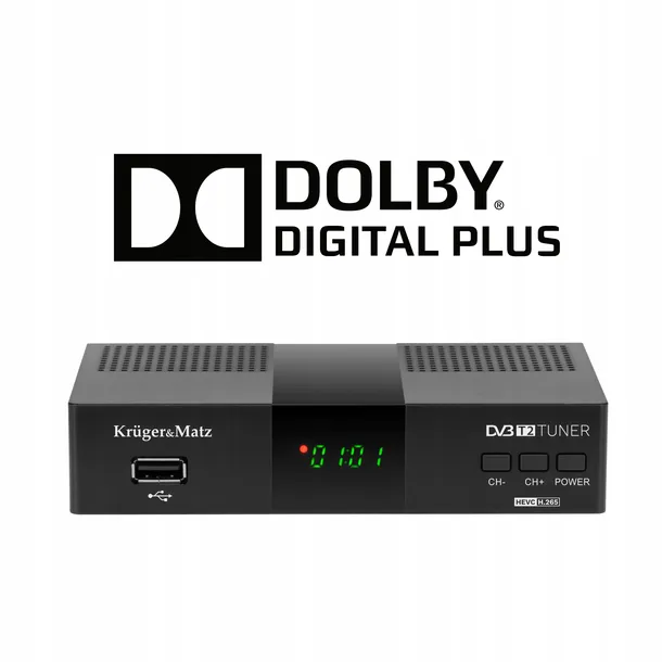 tuner-dvb-t2-h-265-hevc-krugerandmatz-hdmi-scart-pvr-epg-usb-dekoder-stan-opakowania-oryginalne