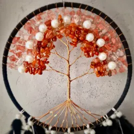 czarny-lapacz-snow-z-rozowy-kwarc-czerwony-karneol-dreamcatcher-kamieniami