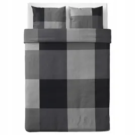 komplet-poscieli-200x200-cm-szary-czarny-ikea-brunkrissla