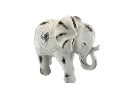 figurka-slon-slonik-bialy-postarzany-18x21x9-cm