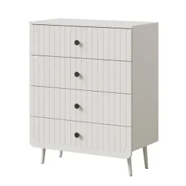 komoda-z-szufladami-chloe-4s-80-biala-czarny-lub-zloty-uchwyt
