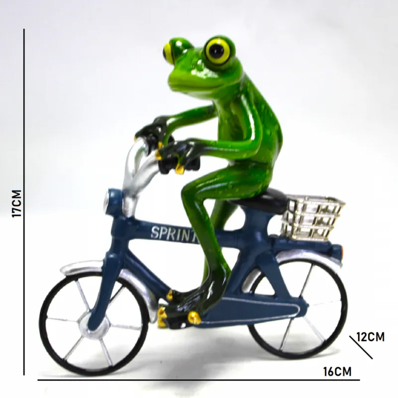 figurka-zaba-na-rowerze-17cm-stan-nowy