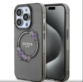 guess-pc-tpu-flowers-ring-glossy-logo-magsafe-case-for-iphone-13-pro-czarne