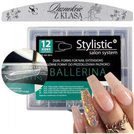 claresa-stylistic-gorne-formy-do-akrylozelu-dual-ballerina-120szt-pilnik
