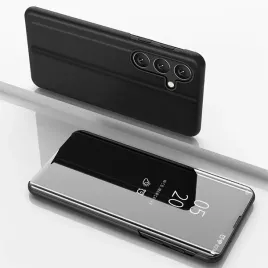 etui-clear-view-case-do-samsung-galaxy-a36-pokrowiec-z-klapka-czarne