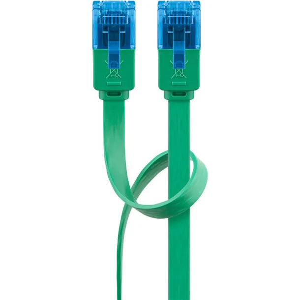 kabel-lan-patchcord-cat-6a-utp-plaski-green-3m-stan-nowy