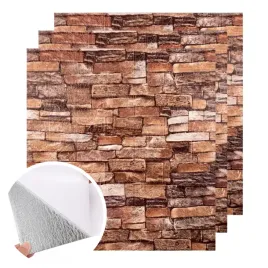 panele-scienne-3d-samoprzylepne-70x77cm-lamele-dekracyjne-cegla-braz-3szt