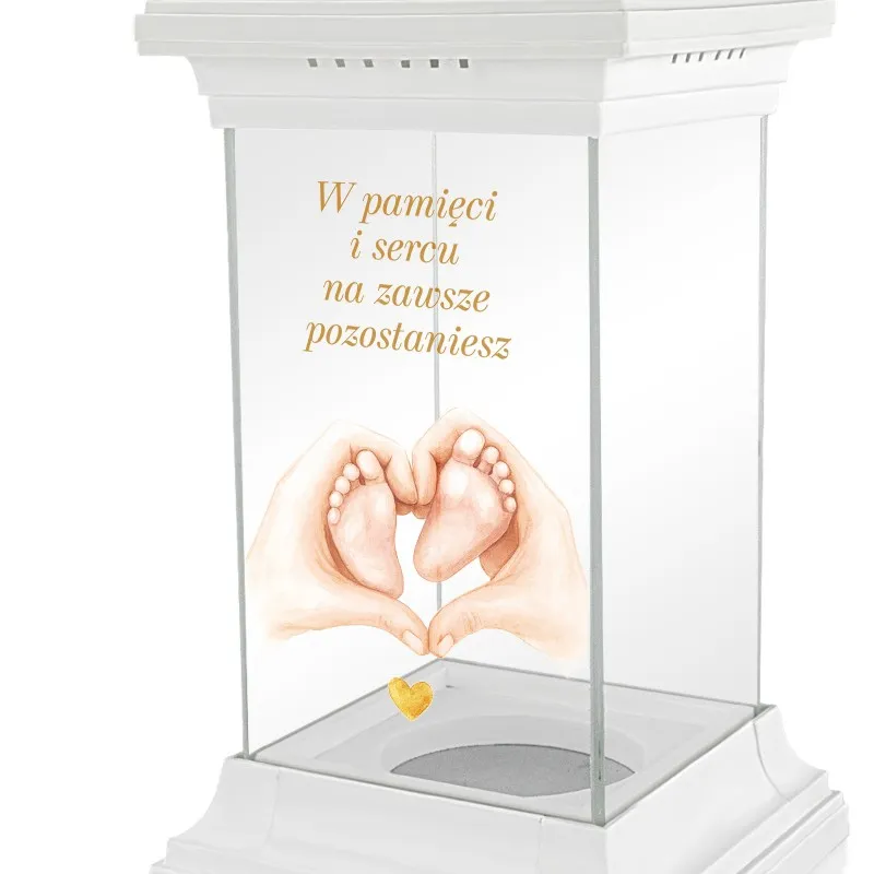 Znicz z Nadrukiem dla Małego Dziecka Biała Kapliczka na Grób