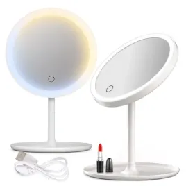 lusterko-lustro-led-kosmetyczne-okragle-biale-jednostronne