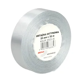 wstazka-satynowa-25mm-x-32m-ws25-36-brewis-srebrna