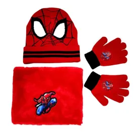 pakiet-zimowy-czerwona-czapka-rekawiczki-komin-spider-man