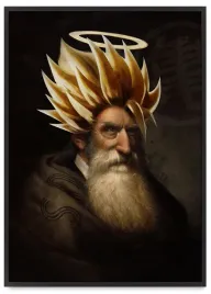 plakat-w-ramie-dragon-ball-super-saiyan-61x91-cm-w-czarnej-ramie