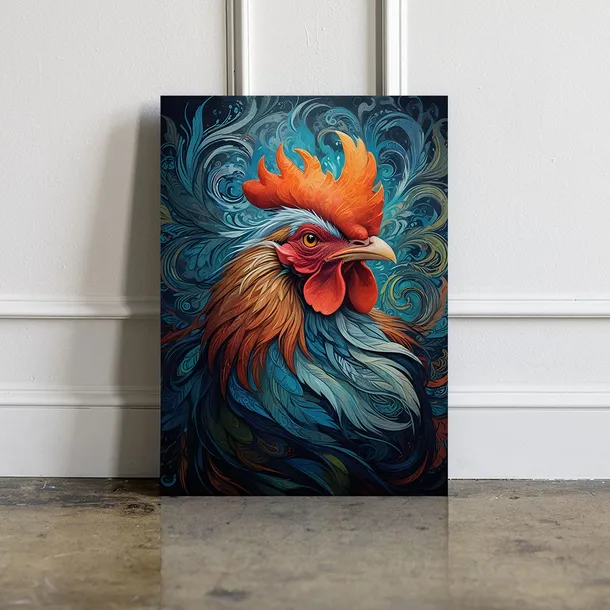 obraz-na-plotnie-kura-kogut-80x120-cm-material-ramy-drewno