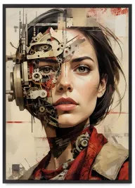 plakat-portret-maszyna-w-ramie-50x70-cm-w-czarnej-ramie