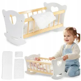 drewniane-lozeczko-dla-lalki-duza-kolyska-posciel-kolderka-kinderplay